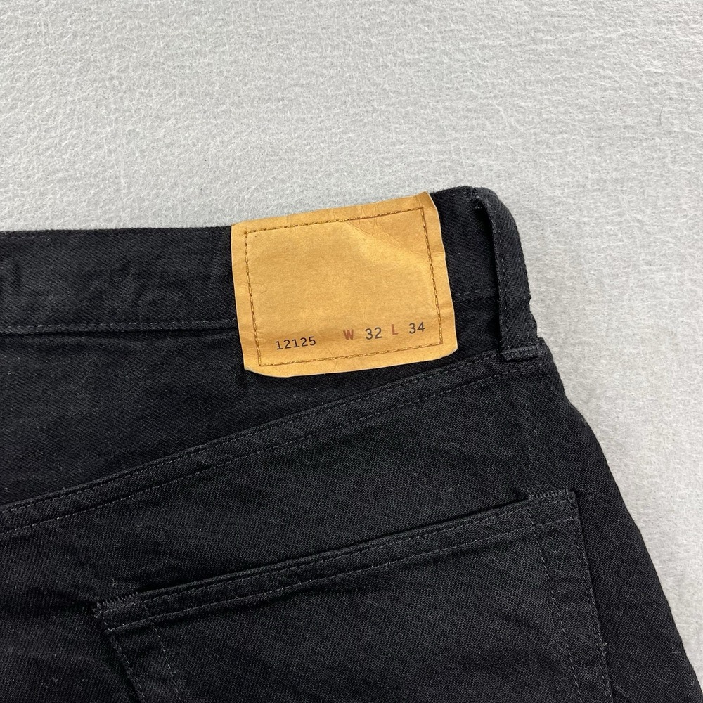 Buck Mason Jeans Mens 32x29 Black Denim 13.25oz Ford Standard Button Fly - Picture 5 of 15